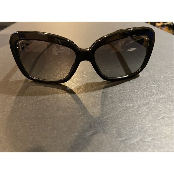 Burberry B 4173 Sunglasses 3001/11 58-15 135 2N Polished Black Plaid/Gradient - Picture 5 of 11